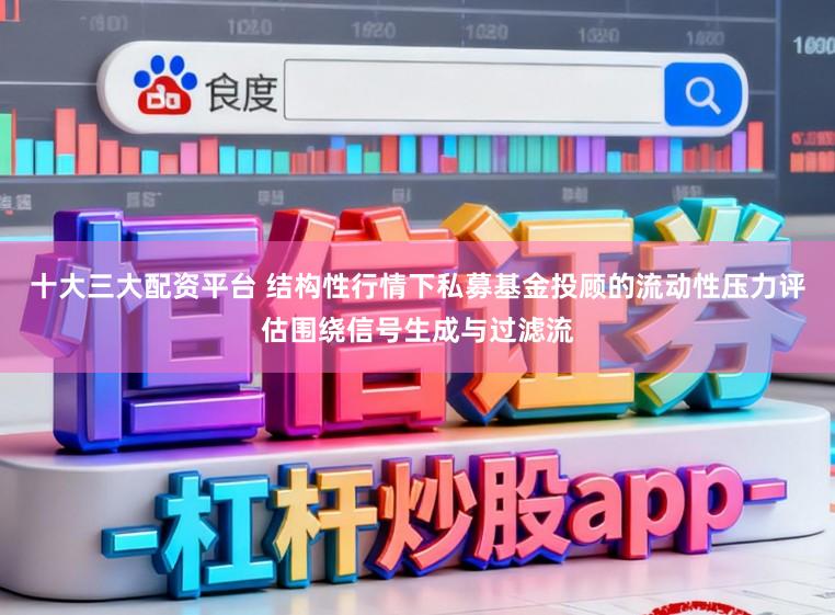十大三大配资平台 结构性行情下私募基金投顾的流动性压力评估围绕信号生成与过滤流